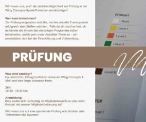 Termin und Veranstaltungen: Prüfung - Selbstverteidigung - Kampfkunst - Sicherheit