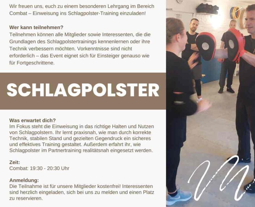 Einweisung - Schlagpolster | Selbstverteidigung - Kampfkunst - Kampfsport - Workout - Kiel