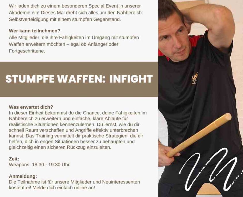 Infight - Stumpfe Waffen | Selbstverteidigung - Kampfkunst - Kampfsport - Workout - Kiel