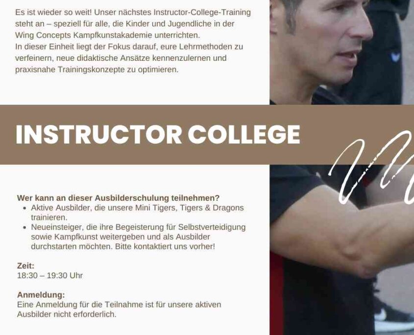 Instructor College | Selbstverteidigung - Kampfkunst - Sicherheit